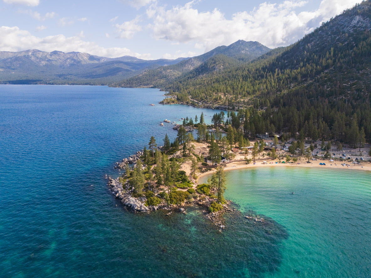 Aerial view of Lake Tahoe