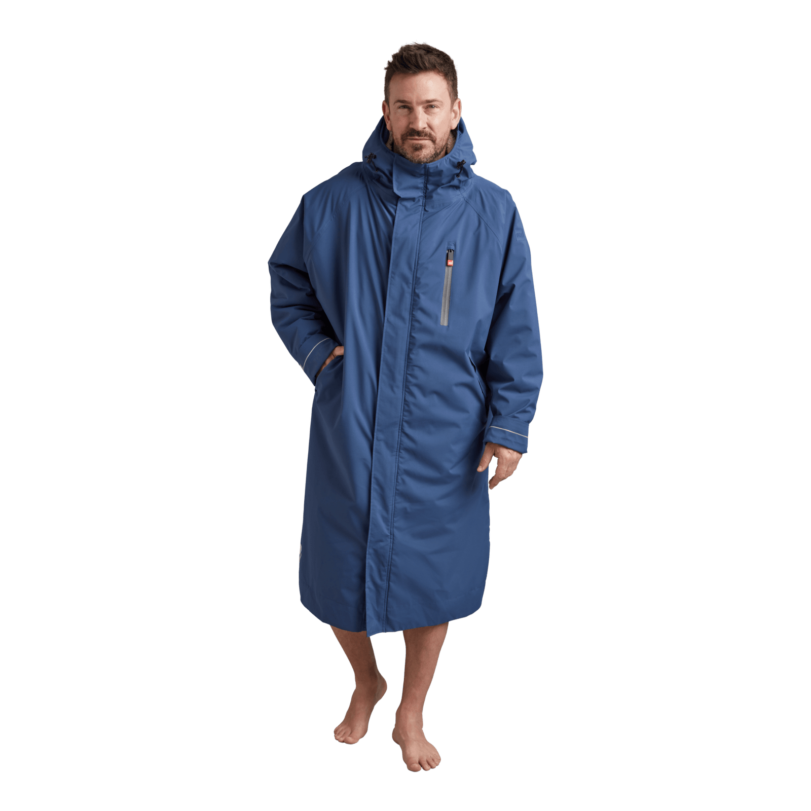 Men's blue waterproof changing robe