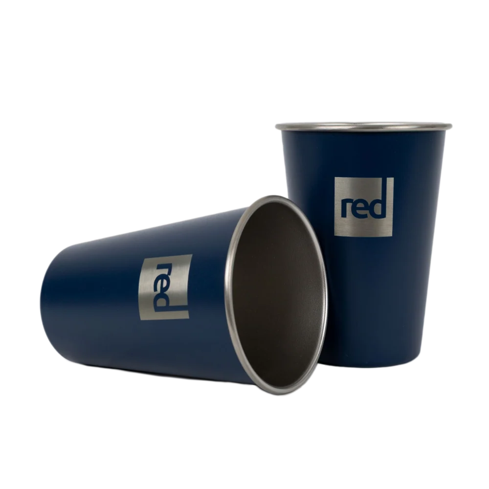 Stackable Stainless Steel Drinking Cups 500ml (2-Pack) – Admiral Blue