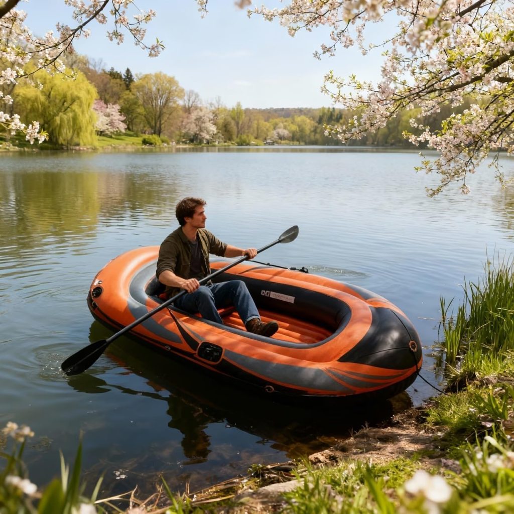Orange Inflatable Kayak