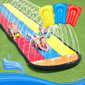 Three-Lane Inflatable Water Slide