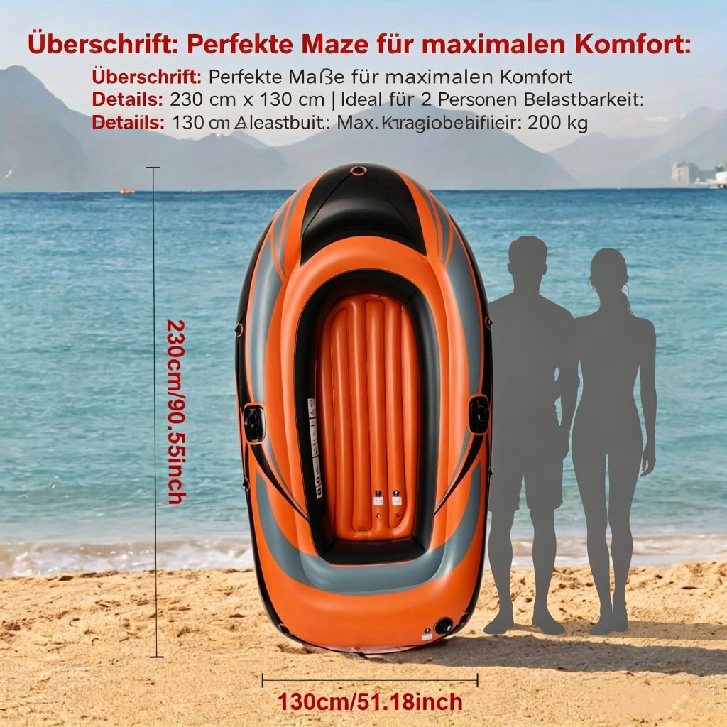 Orange Inflatable Kayak