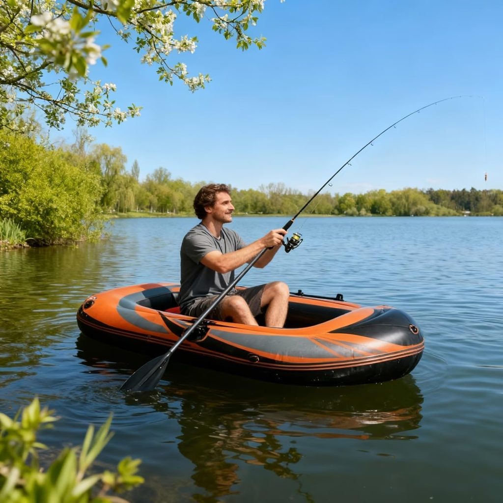 Orange Inflatable Kayak