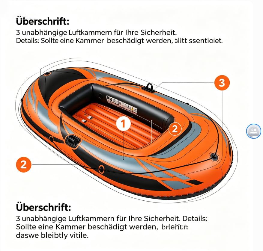 Orange Inflatable Kayak