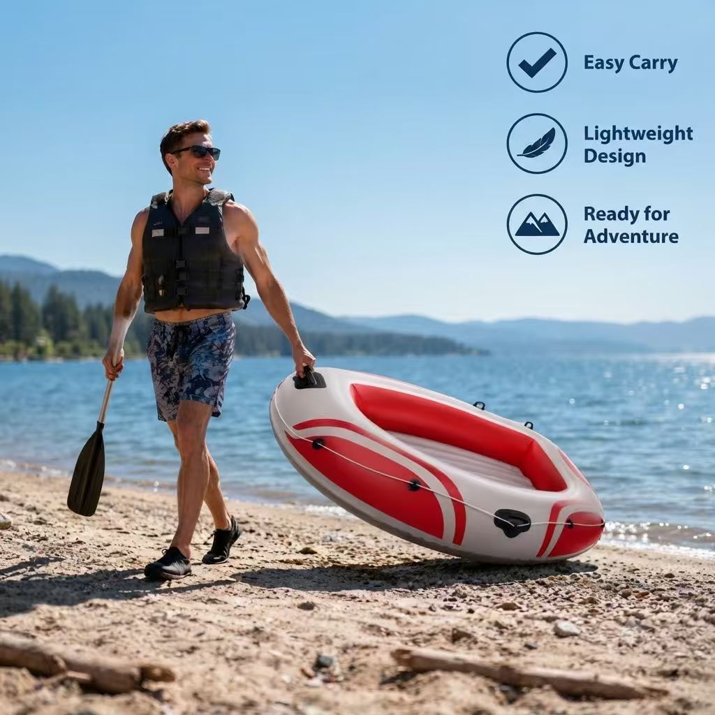 Red Inflatable Kayak
