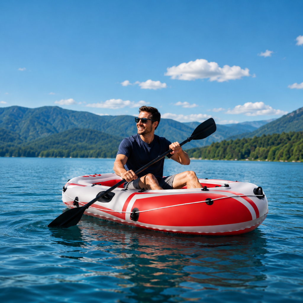 Red Inflatable Kayak