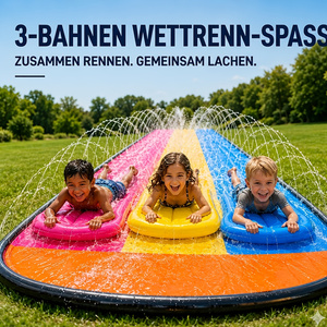 Three-Lane Inflatable Water Slide — Style 2