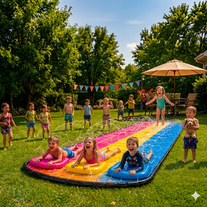 Three-Lane Inflatable Water Slide — Style 2