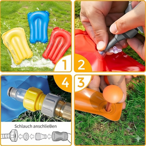 Three-Lane Inflatable Water Slide — Style 3