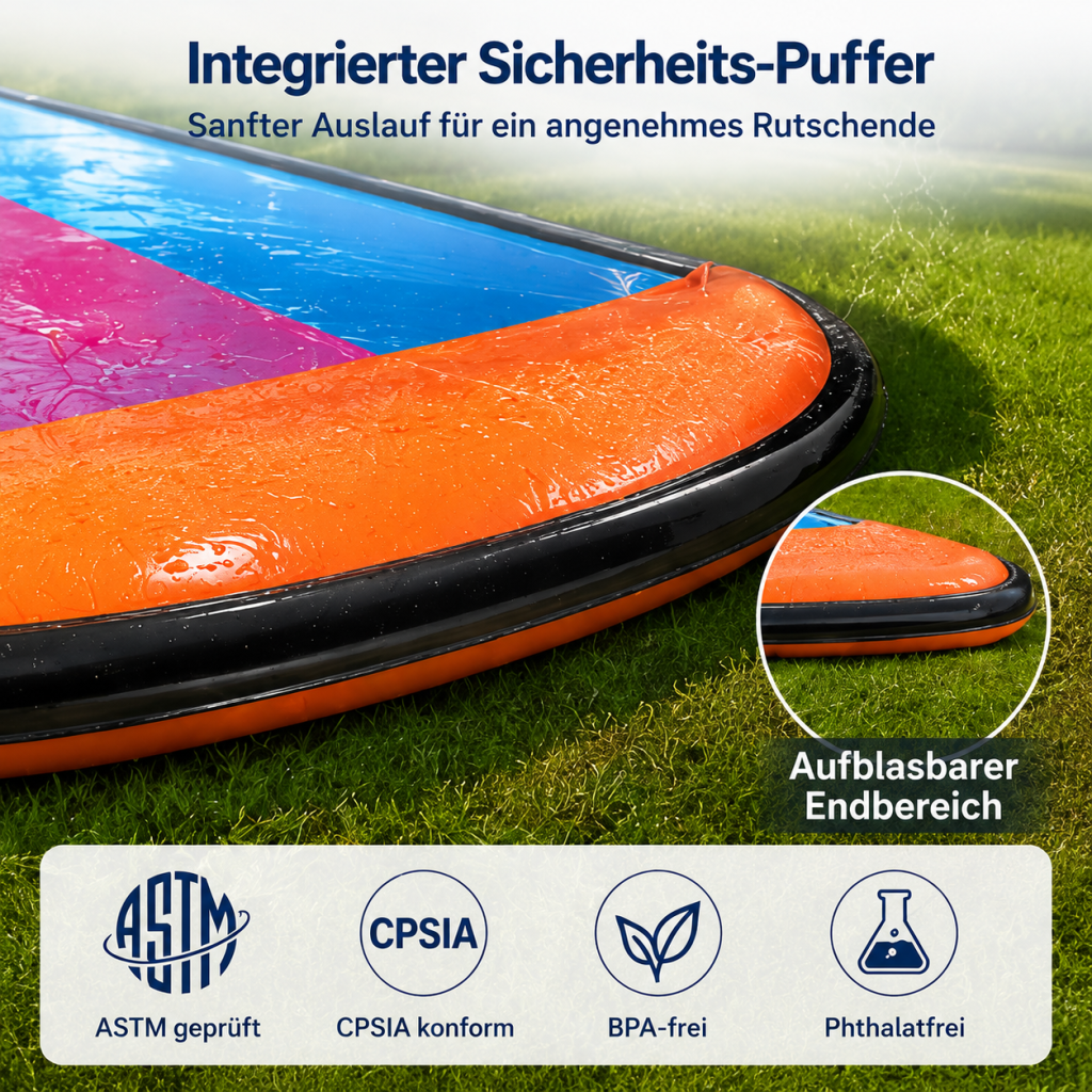 Three-Lane Inflatable Water Slide — Style 4