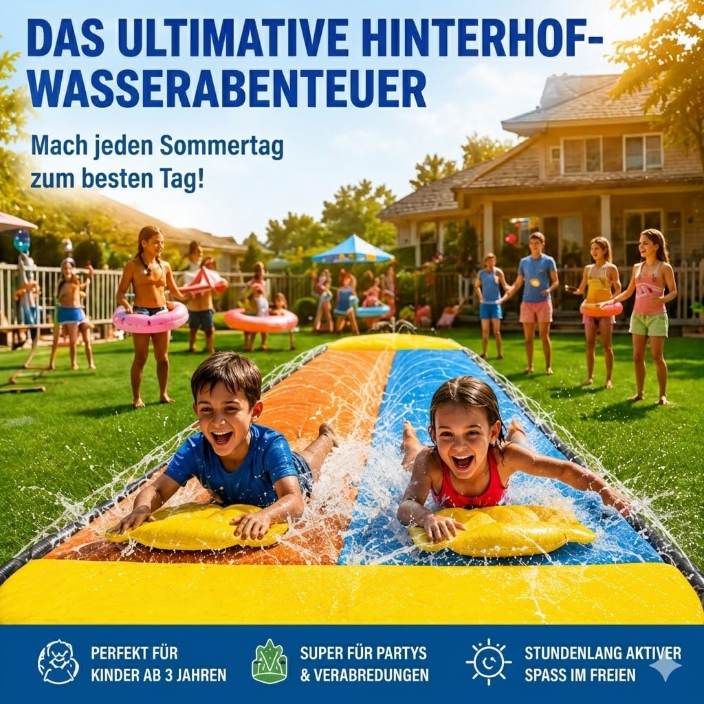 Two-Lane Inflatable Water Slide — image 5