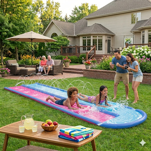 Two-Lane Inflatable Water Slide — Style 2