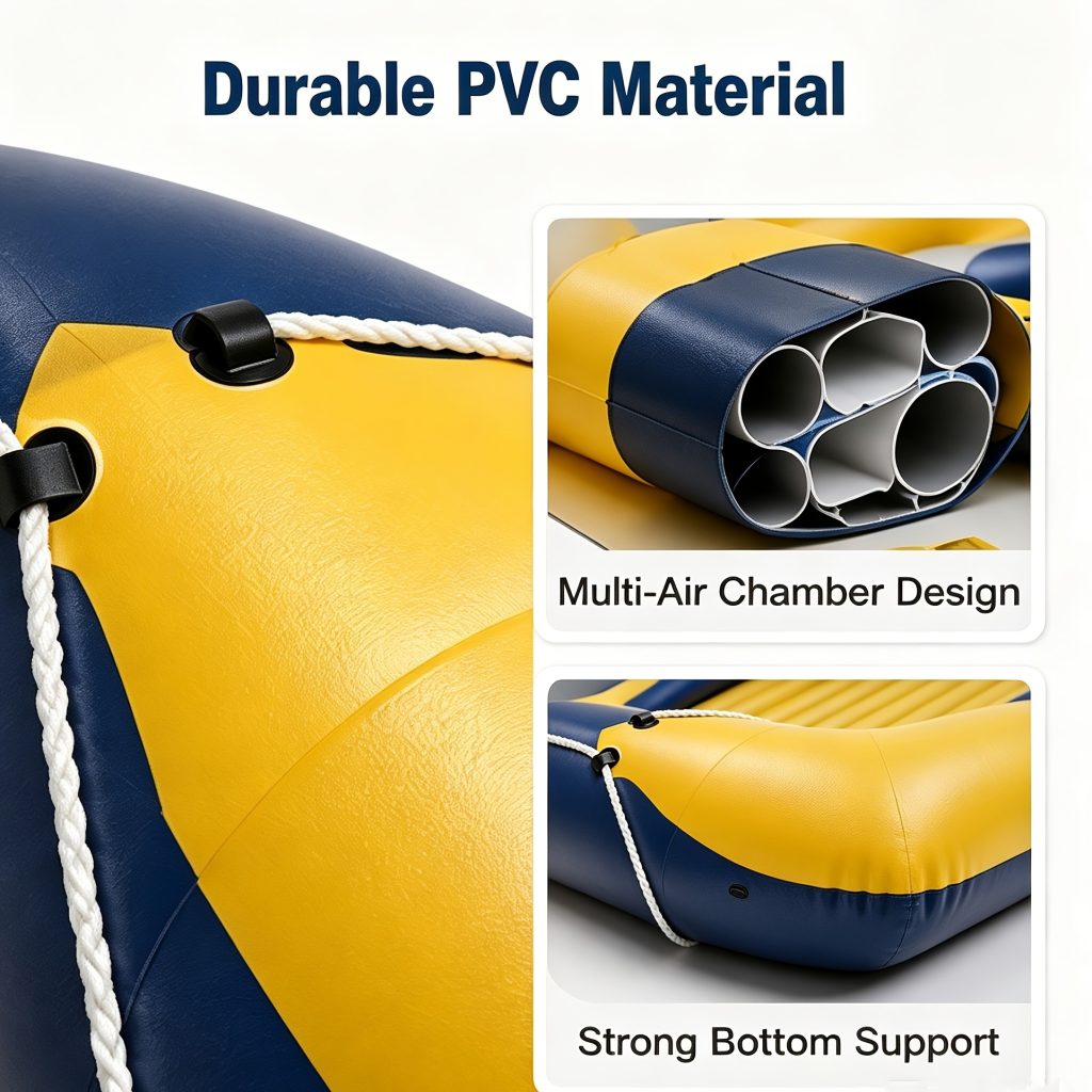 Yellow Inflatable Kayak — 200 cm